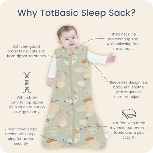 TOTBASIC Midnight Star Sleep Sack 2-Pack for 6-15 Months