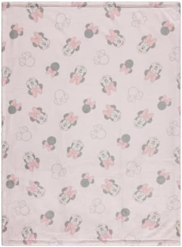 Disney Mickey and Minnie 2-Ply Baby Blanket - Soft Mink Front Textured Back
