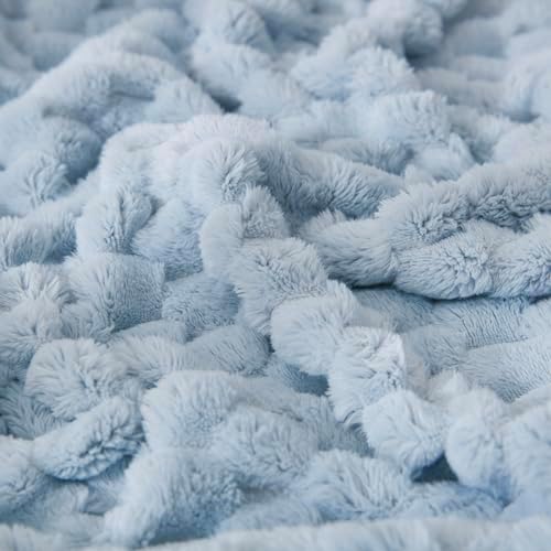 HOMRITAR Soft Fluffy 3D Jacquard Baby Blanket