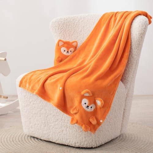 Babyhuggle Foldable Fox Plush Blanket for Newborn 1