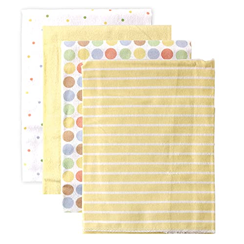 Luvable Friends Baby Flannel Receiving Blankets Yellow One Size