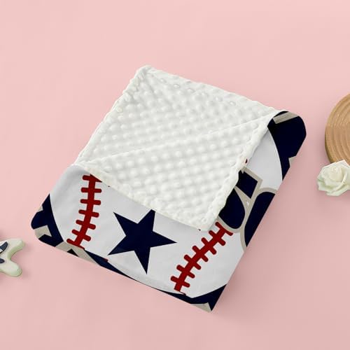 GRESATEK Custom Name Baby Double Layer Blanket for Boys Girls
