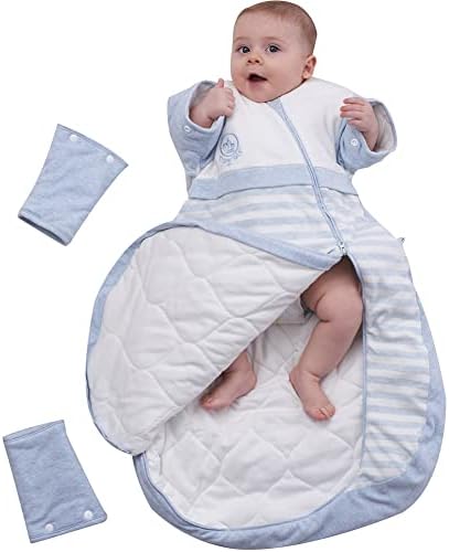 Babyah Kids Wearable Blanket with Detachable Sleeves
