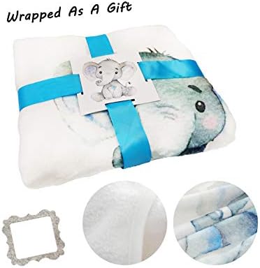 Tebaby Baby Milestone Blanket - 47x40 Plush Fleece with Frame