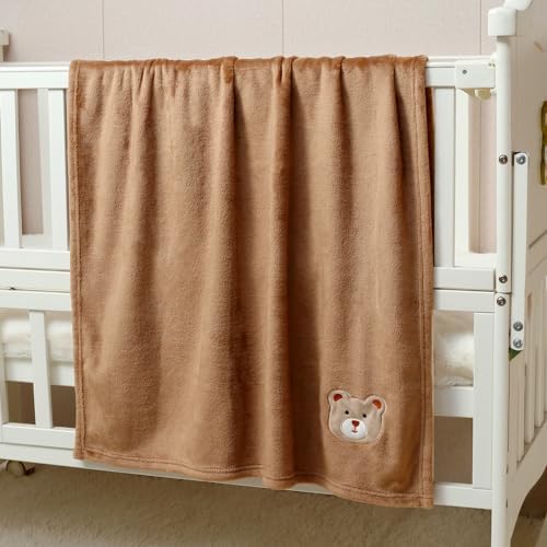 CREVENT 30X40 Fluffy Bear Baby Blanket