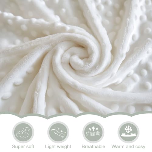 Ultra Soft Mink Dotted Baby Blanket for Baby Toddler and Pets