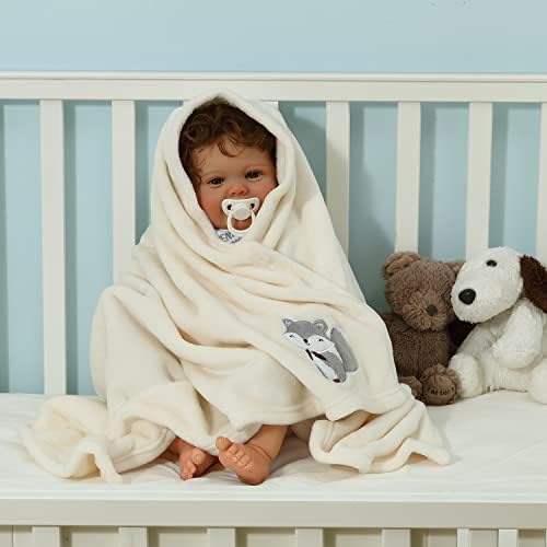 CREVENT 30X40 Plush Fleece Blanket for Baby Toddler