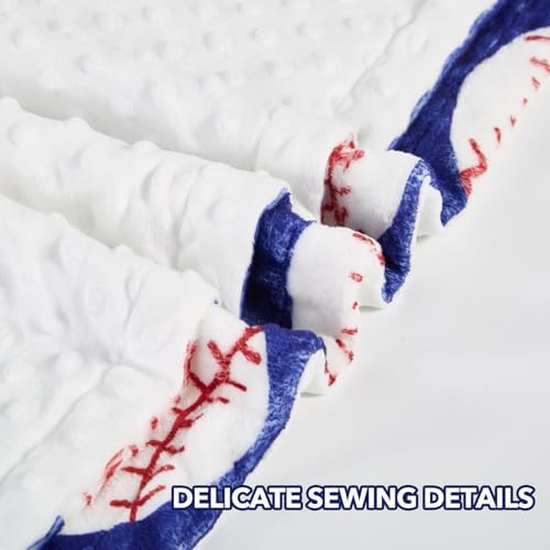 Baseball Baby Blanket Soft Fleece Double Layer 265x40 Inches
