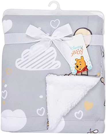 Lambs Ivy Hunny Bear Pooh Baby Blanket - Gray