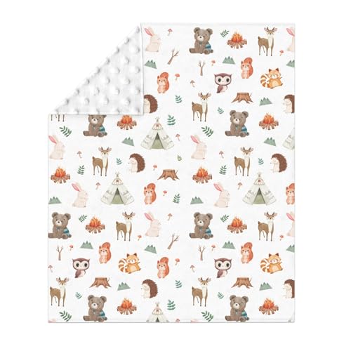 Ultra Soft Mink Dotted Baby Blanket for Baby Toddler and Pets