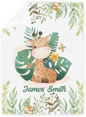 Deven Cute Giraffe Cooling Blanket for Toddler