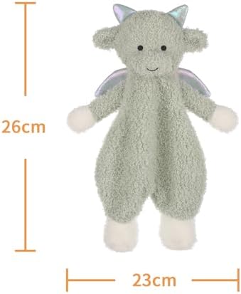 Apricot Lamb Dragon Lovey Baby Security Blanket 103 Inches Green