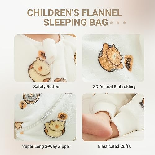 MICHLEY Flannel Baby Sleeping Bag Unisex for Winter