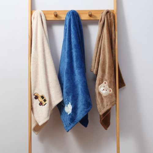 CREVENT 30X40 Fluffy Bear Baby Blanket