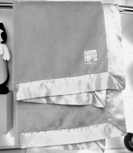 Little Giraffe Posh Mink Baby Blanket 29 x 35 Silver
