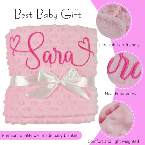 Personalized Baby Blanket with Name 27x35 Inch