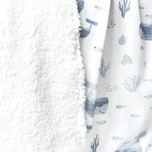 Lush Decor Baby Seaside Sherpa Blanket 30x40