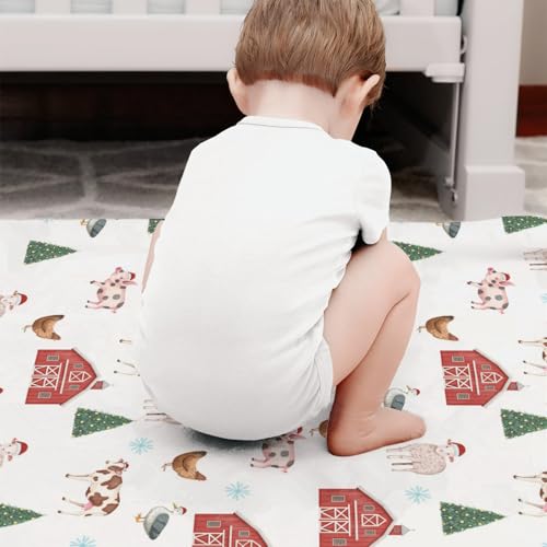 Flannel Farm Animal Baby Blankets for Newborn Toddler