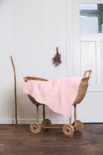 MONOBLANKS Baby Quilt Personalized Monogram Lightweight Embossed Throw Blanket