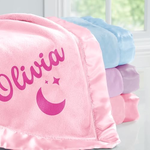 Yofair Personalized Baby Blanket with Name Customized Blanket for Newborn