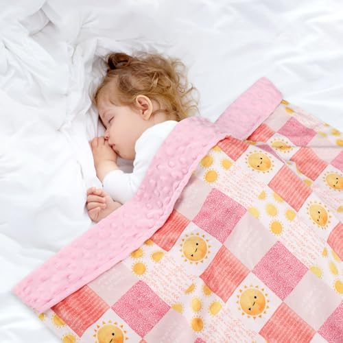 SWESEN Baby Blanket Super Soft Double Layer Mink with Dotted Backing