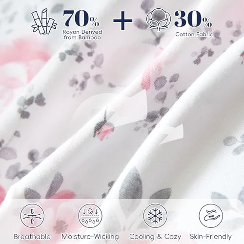 PHF Bamboo Rayon 70 Cotton Sleep Sack 0-6 Months 2 Pack