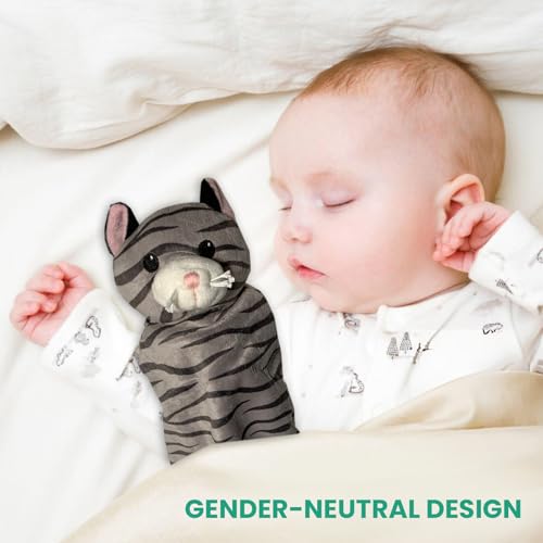 Pepe n Tito 18 Tall Security Blanket with Plush Kitty Cat