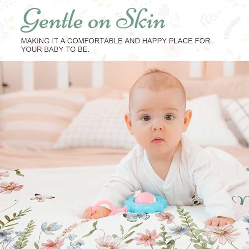 Wildflower Baby Monthly Blanket - Soft Personalized Boho Design
