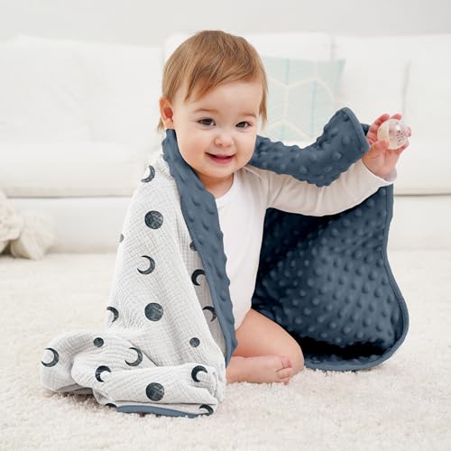 Susurration Baby Blanket 2 Pack Bluemoon Navy Blue