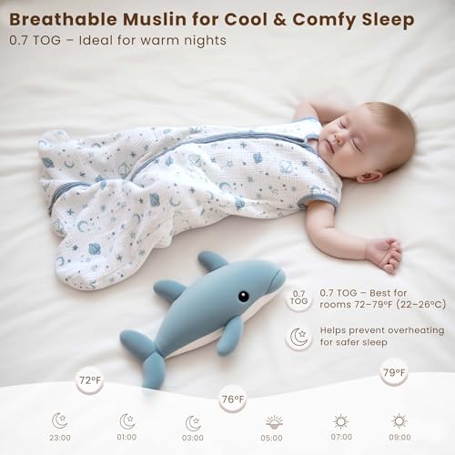 Konssy 2-Pack Baby Sleep Sack 6-12 Months