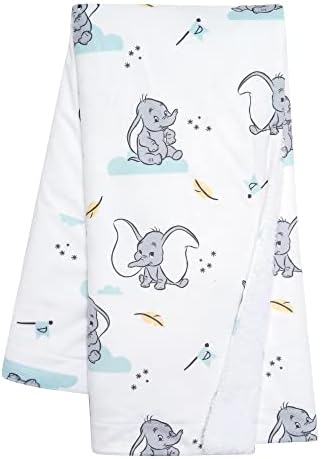 Lambs Ivy Dumbo Baby Blanket - White Elephant