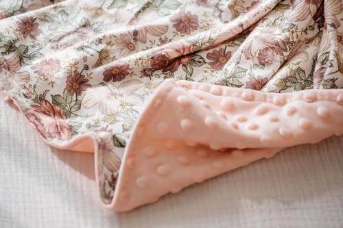 Little Jump Baby Blanket - Soft Plush Minky with Dotted Backing