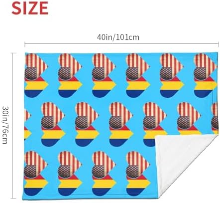 CUTEDWARF Cute Flannel Baby Blanket 30x40 Inches