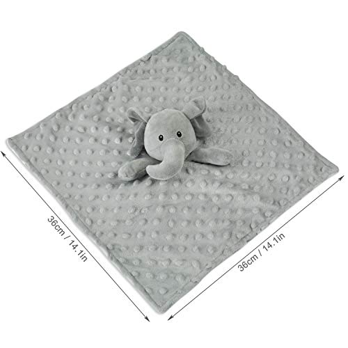 BORITAR 14 Inch Elephant Baby Security Blanket