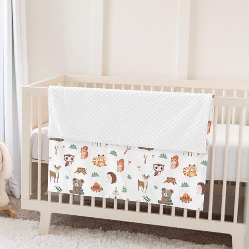 Ultra Soft Mink Dotted Baby Blanket for Baby Toddler and Pets