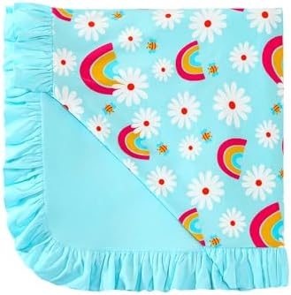 DREAMHALO Bamboo Baby Blanket for Girls 50x50 Quilt