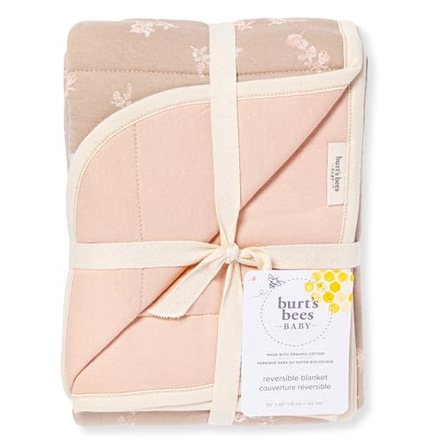 Burts Bees Baby Reversible Blanket - Organic Cotton