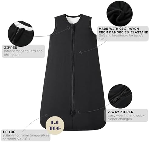 Owlivia Bamboo Rayon Sleep Sack 10 TOG for 3-24 Months