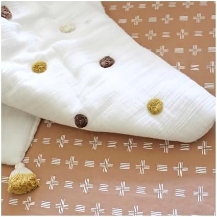 Crane Baby Blanket 36 x 36 Cream Soft Cotton Pom Pom