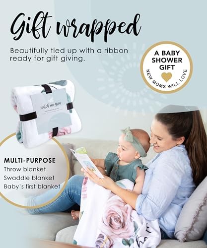 Calloo Baby Monthly Milestone Blanket for Girls 1