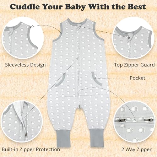 Bublo Baby Toddler Sleep Sack 3T-4T 1 Pack Wearable Blanket with Feet