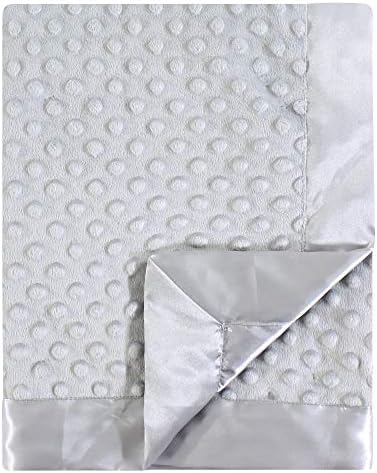 Hudson Baby Unisex Plush Mink Blanket Gray One Size