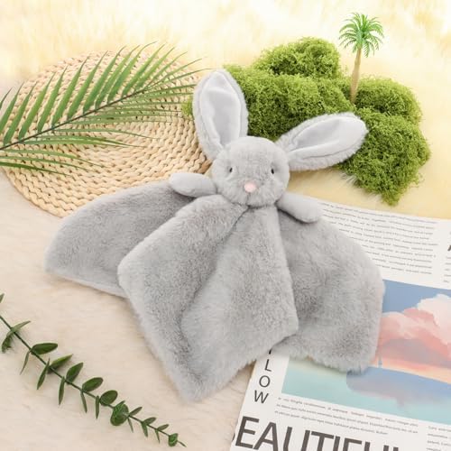 Apricot Lamb Grey Bunny Security Blanket for Baby