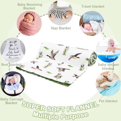 HunnmingRe Mallard Duck Double Layer Baby Blanket