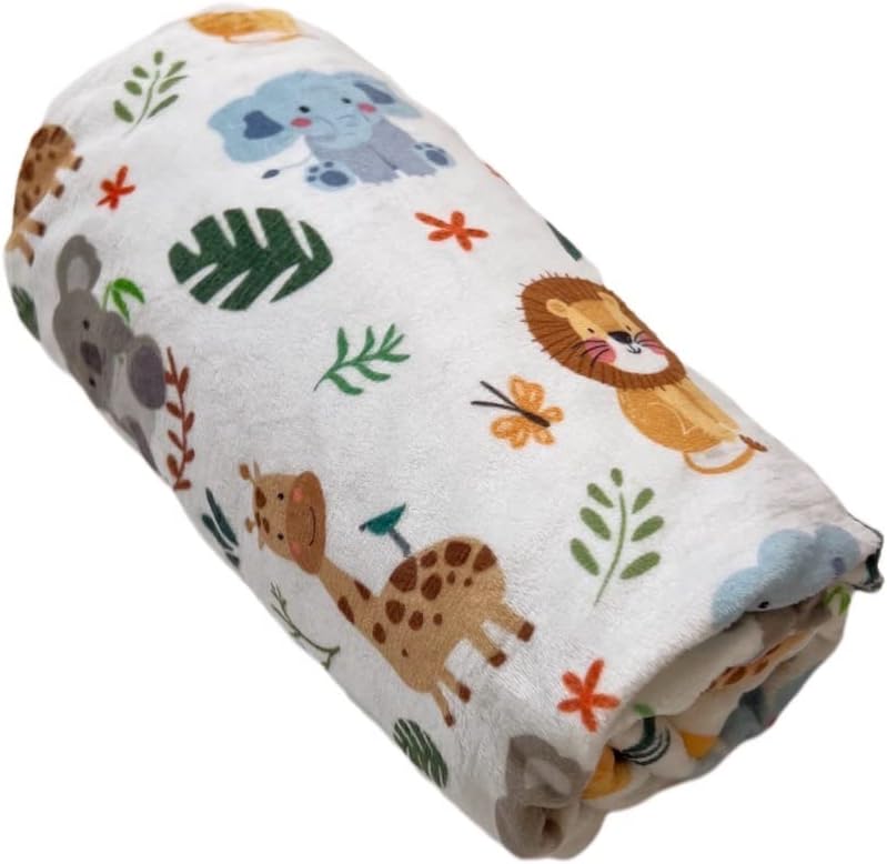Cute Animal Minky Blanket for Boys Girls