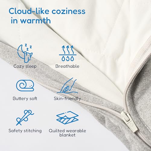 TotAha Toddler Sleep Sack 10 TOG Soft Quilted Wearable Blanket