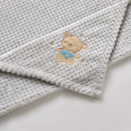 CREVENT 30X40 Fluffy Cozy Baby Blanket for Girls Boys Infants Toddlers