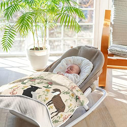Pigsaly Cute Animal Flower Baby Blanket 30x40 Inch