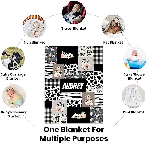 Personalized Baby Blanket with Name for Girls Boys