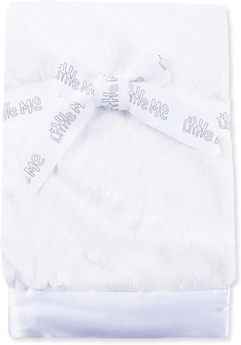 Little Me Plush Swaddling Blanket for Baby